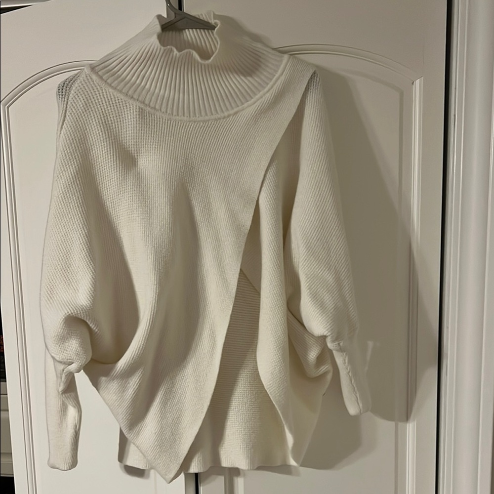 Elegant White Turtleneck Sweater
